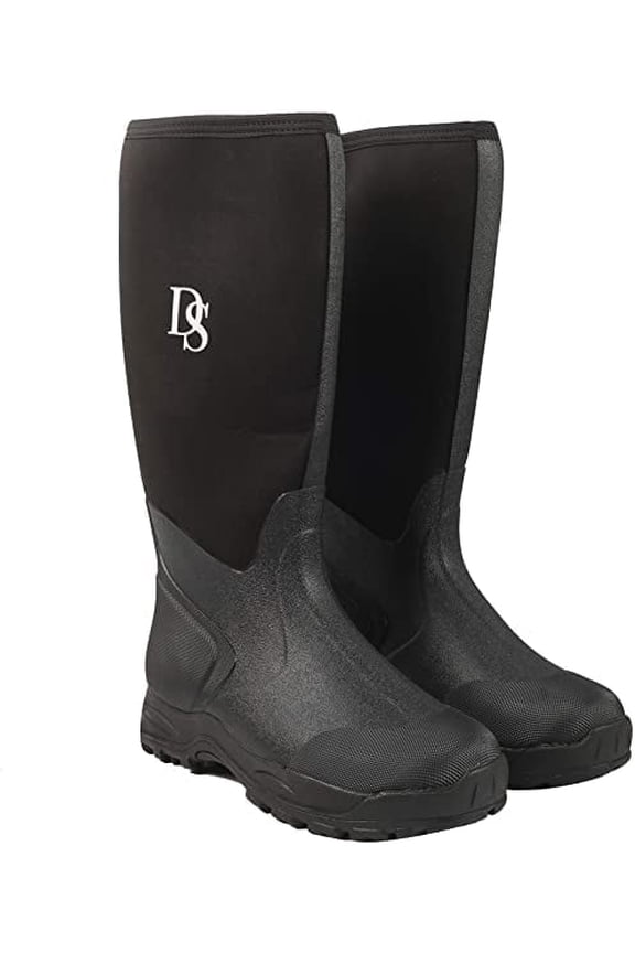 Mens Waterproof Neoprene Gardening Boots (8, Black)