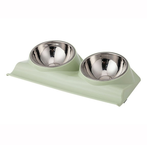 Dress you go Tilted Food Water Bowl for French Bulldog and Cats, Easier to Access Food