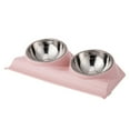 thumbnail image 1 of Dress you go Tilted Food Water Bowl for French Bulldog and Cats, Easier to Access Food, 1 of 5