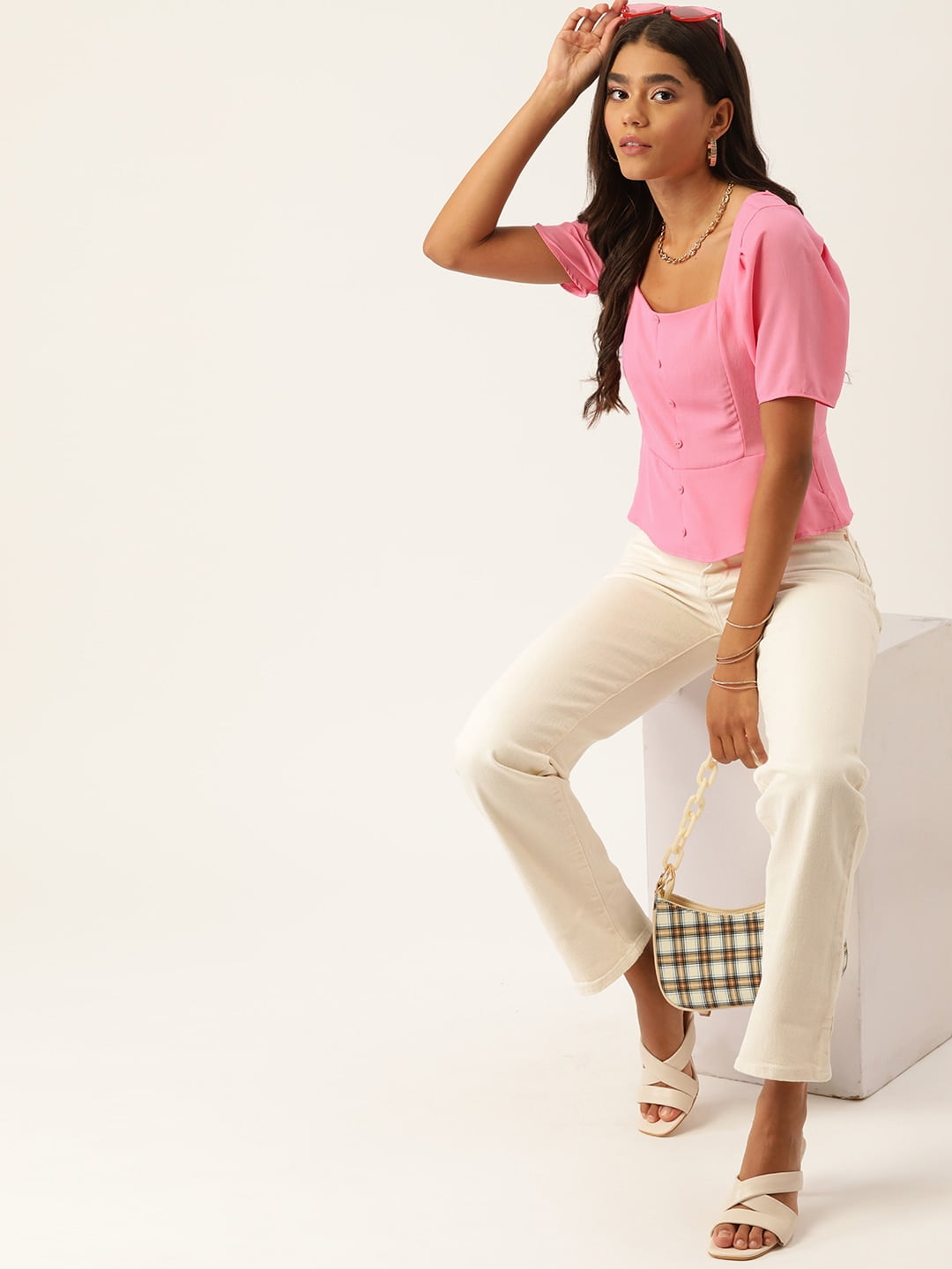 https://i5.walmartimages.com/seo/DressBerry-By-Myntra-Women-Casual-Pink-Solid-Polyester-Square-Neck-Top-with-Puff-Sleeves-With-Concealed-Zip-Closure-Stylish-Clothing-For-ladies_0e28dfd0-b7a2-4b2c-ba56-7c25d3f87724.4ae4f5b1565131721a317e9fd41efe4b.jpeg