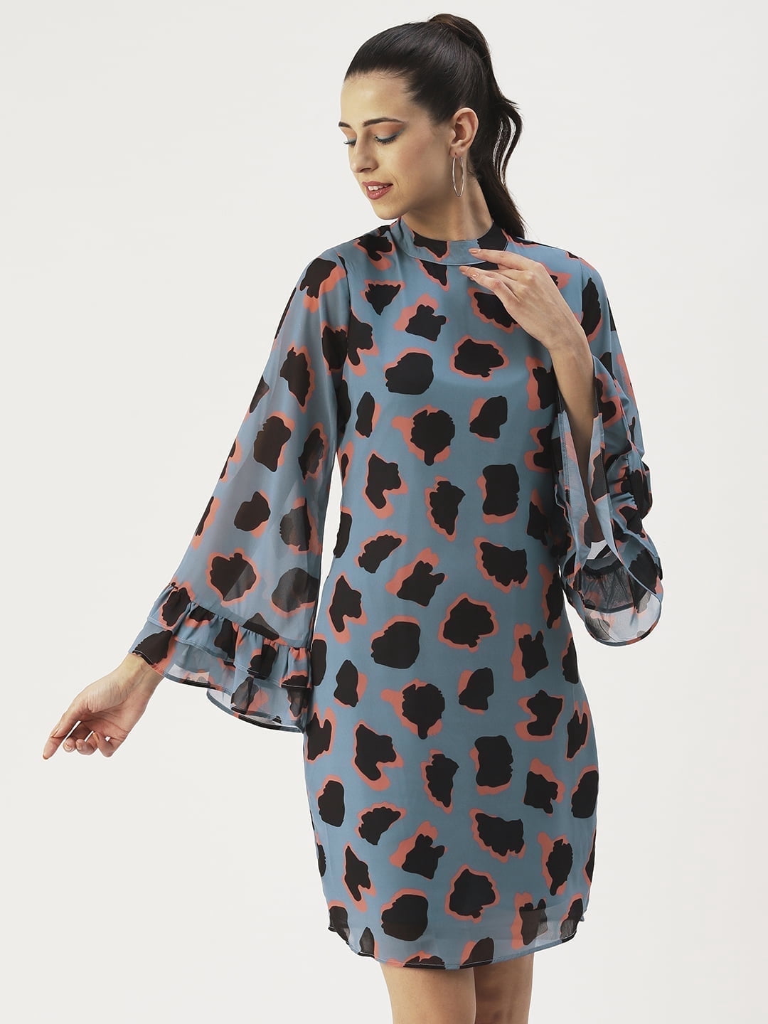 sachin and babi light blue dress Bella Maxi Dress (Ditsy Navy Floral)