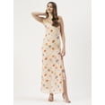 thumbnail image 1 of DressBerry Women’s Printed Poly Georgette Front Slit Square Neck Strapped Shoulders Ruffled Ankle Length Light Weighted Casual&nbsp;Summerwear Beachwear Partywear All Purpose Maxi One Piece Dress, 1 of 7