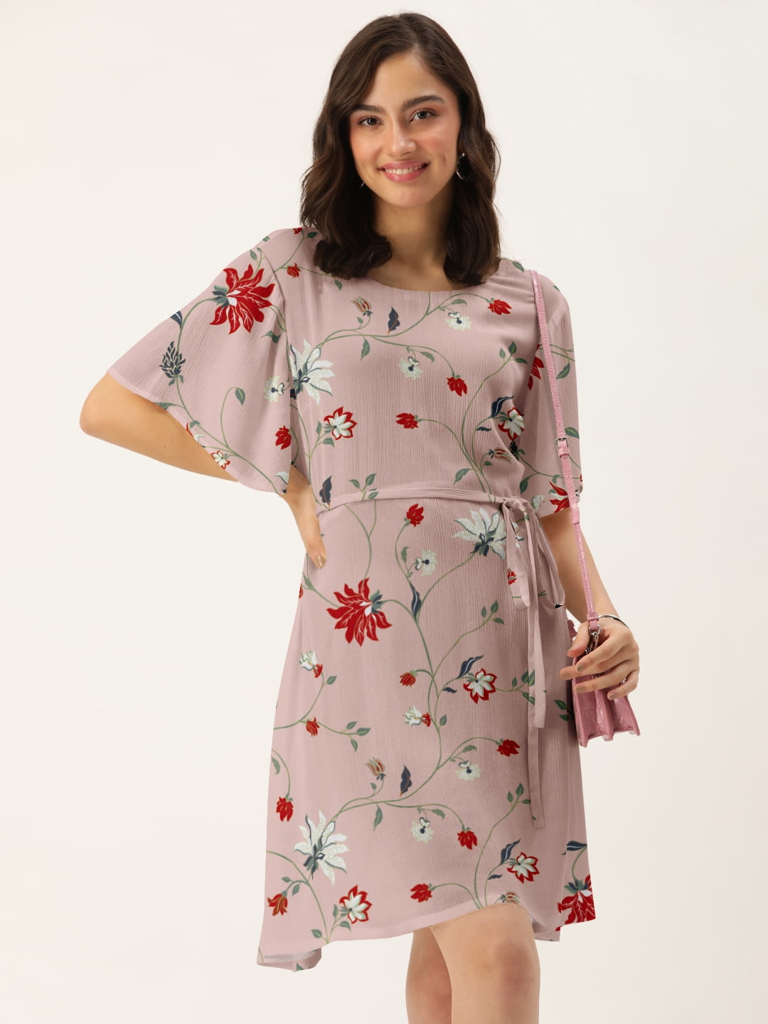 knee length dresses for ladies Dominique Midi Fit & Flare Dress Fit and Flare