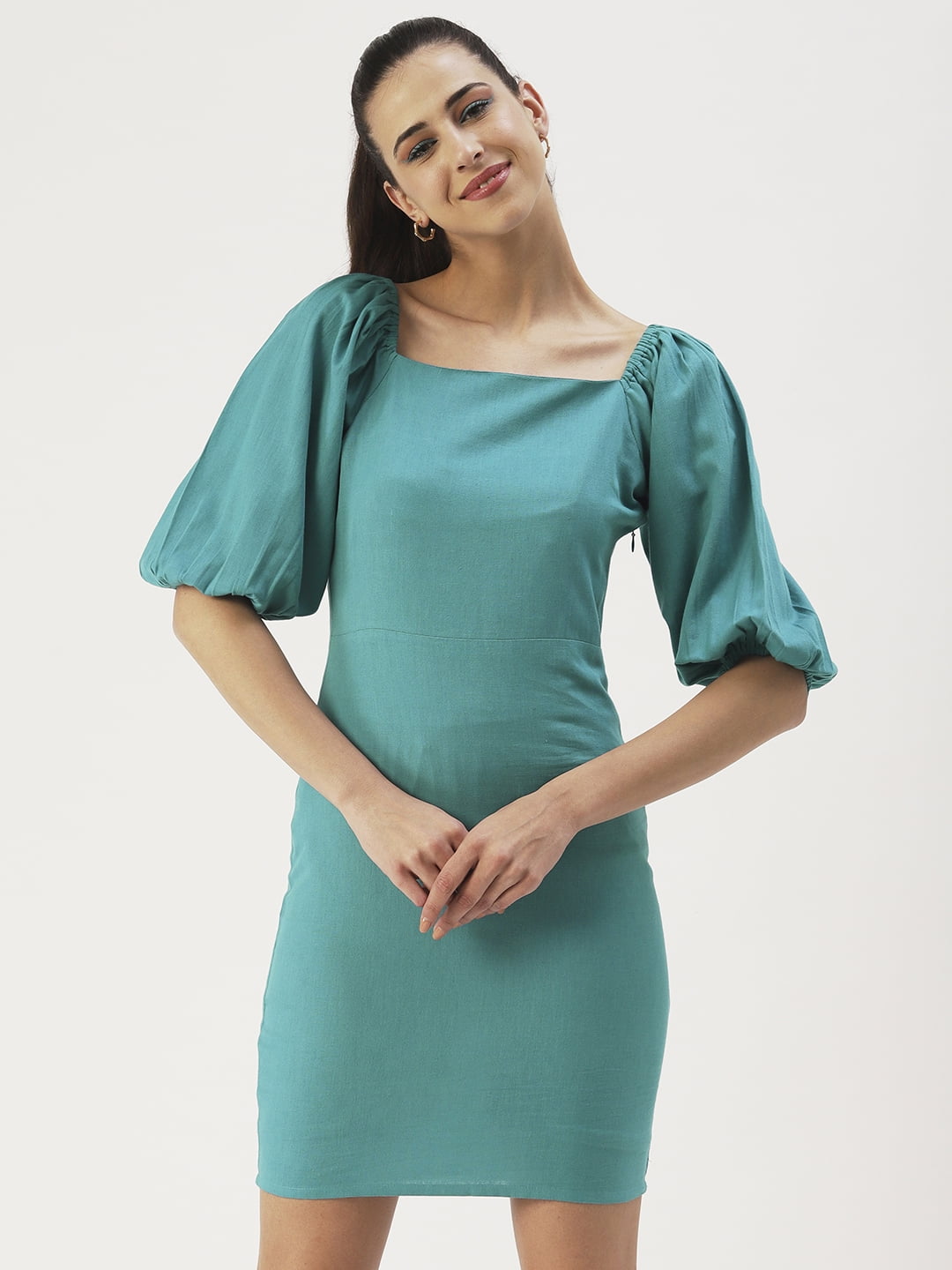 flex cotton dress Azure Breeze Cotton Flex Dress