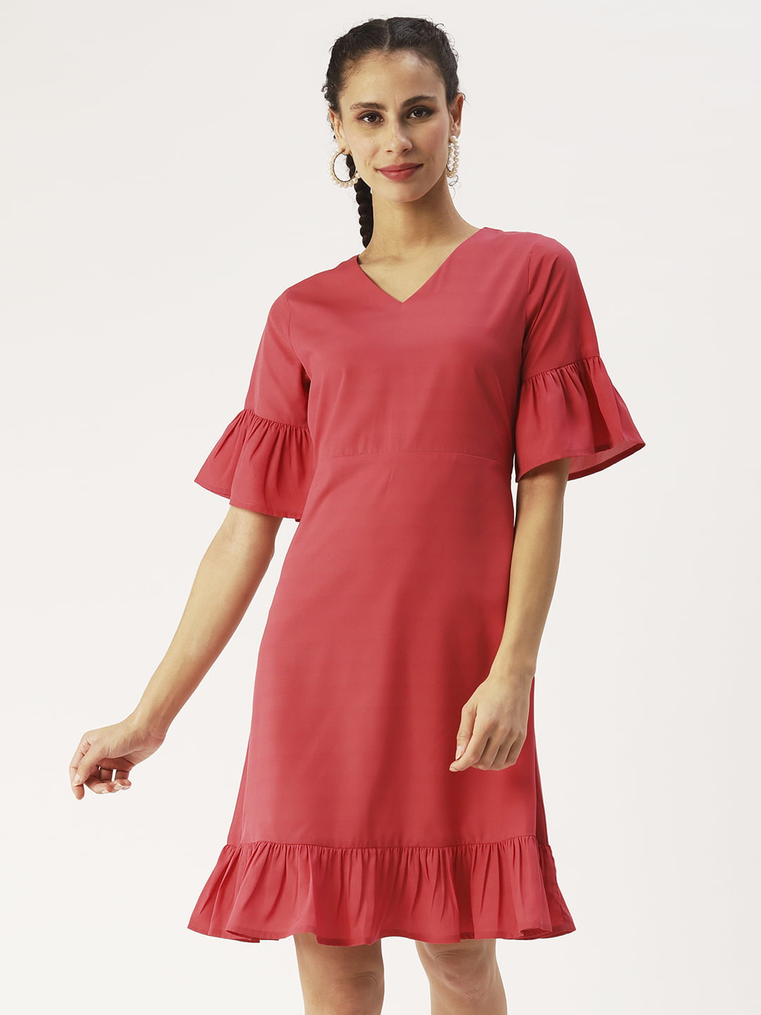 The Norah Nap Dress - Multi Berry Crepe