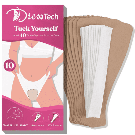 DressTech Body Tape (10 Pack) Unisex, Drag Queens and Crossdressers