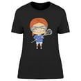 thumbnail image 1 of Dressed In Lacrosse Gear T-Shirt Women -Image by Shutterstock, Female XX-Large, 1 of 2