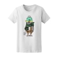 thumbnail image 1 of Dressed Owl With Knitted Hat Tee Women's -Image by Shutterstock, 1 of 2