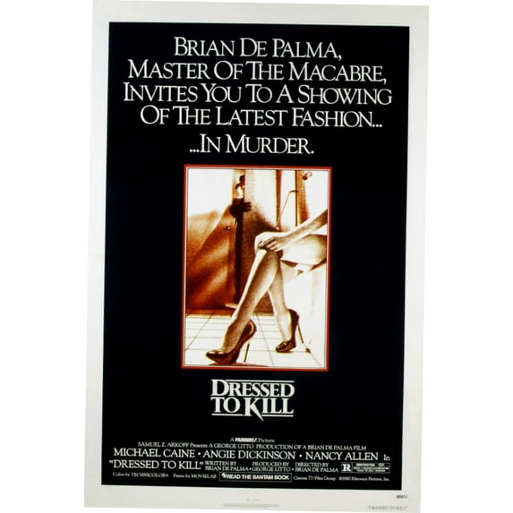 Dressed To Kill Movie Poster 12In x 16In Print on Metal Sign Size: 12x16 Square Adults Best Posters