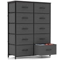 thumbnail image 1 of CONCETTA 10-Drawer Fabric Dresser Storage Chest for Bedroom, Closet, Entryway, Storage Furniture for Adults, Gray, 1 of 7
