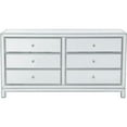 thumbnail image 1 of Dresser 6 Drawers, Antique Silver Paint - 60 x 18 x 32 in., 1 of 1
