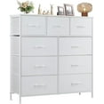 Dresser with 9 Drawers, Storage Unit Organizer Chest for Clothes, Tall
