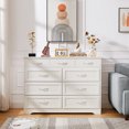 thumbnail image 1 of Dresser with 9 Drawers, Wooden Dresser Chest of Drawers, Wide Chest of Drawers, Dresser Storage Tower, Storage Dressers Organizer for Living Room, 47.2" W x 15.8"D x 34.6"H, 1 of 7