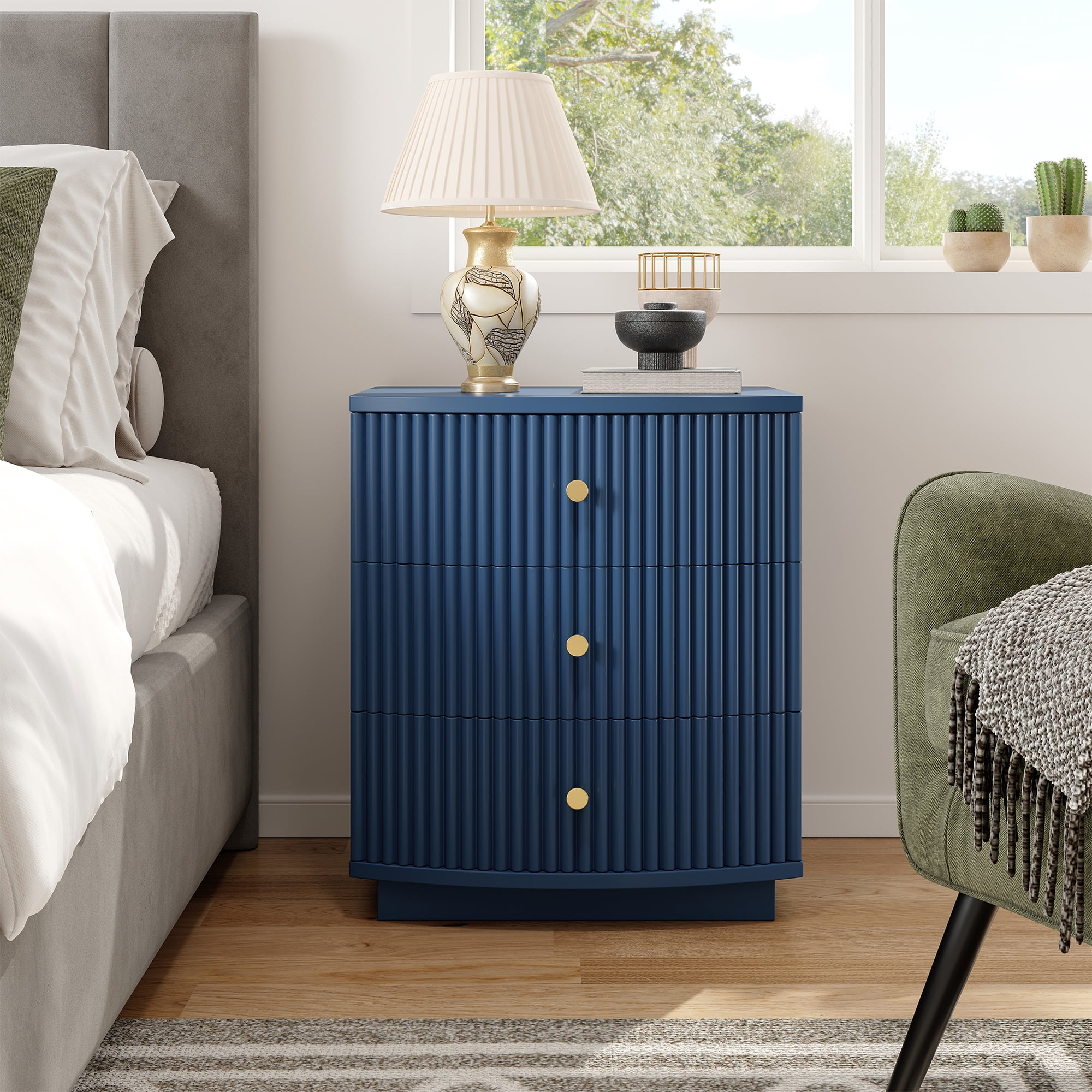 Blue 3 Drawer Dresser Blue 3 Drawer Dresser