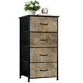thumbnail image 1 of Dresser for Bedroom with 4 Storage Drawers Abstract Natural Stone Texture Earthy Tones Veins Dressers Chest of Drawers Steel Framed Fabric Closet Organizers for Entryway, 1 of 7