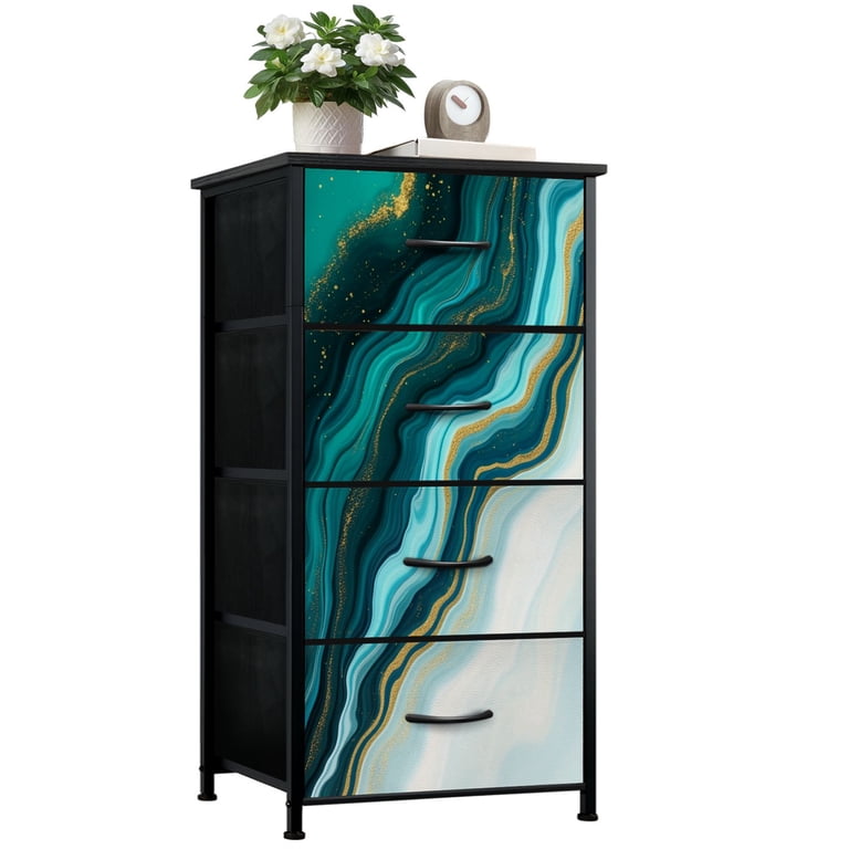 turquoise and gold dresser Three Drawer Turquoise Blue Accent Chest by Pulaski Furniture