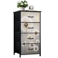 thumbnail image 1 of Dresser for Bedroom with 4 Storage Drawers Dandelion Flower Vintage Farm Floral White Dandelions Fluffy Delicate Dressers Chest of Drawers Steel Framed Fabric Closet Organizers for Entryway, 1 of 7