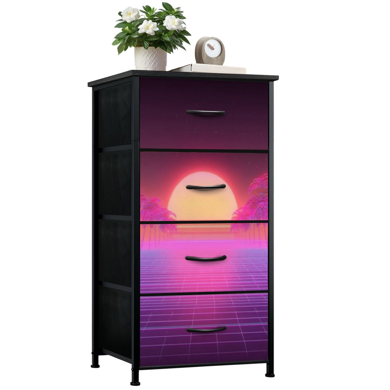 neon dresser CUSTOM Decoupage (AVAILABLE NOW)