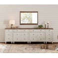 thumbnail image 1 of WAMPAT Dresser for Bedroom with 8 Drawers and 2 Storages, Nightstands with Charging Station for Living Room, Dressers with 3 Wide Chests of Drawers, Hallway, Rustic White, 1 of 8