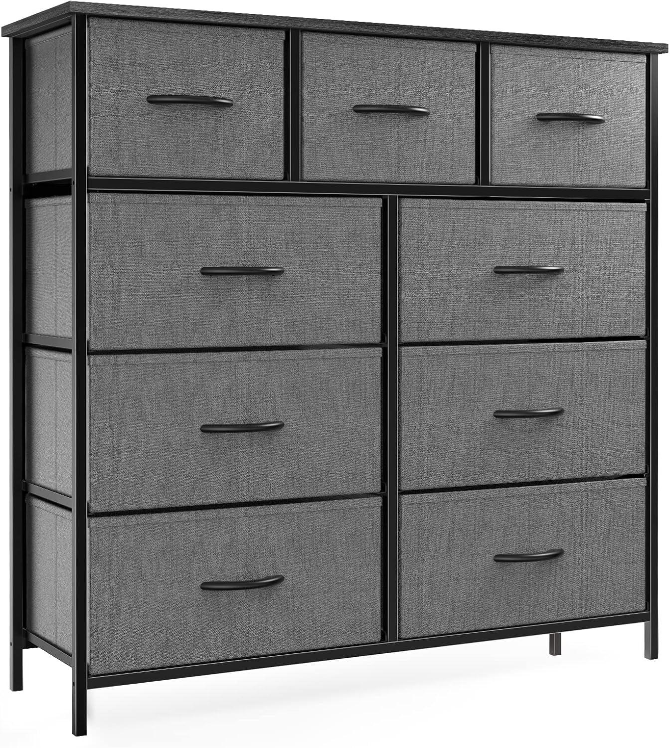 Dresser for Bedroom, 9 Storage Drawers, Wide Fabric Closet Chests ...