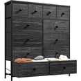 thumbnail image 1 of Dresser for Bedroom Drawer Organizer Storage Drawers, Fabric Dressers & Chests of Drawers, Sturdy Metal Frame, Wood Top, Entryway, Bedroom Furniture (Charcoal Black), 1 of 8
