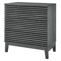 Dresser Drawer Chest, Dark Grey Gray, Wood, Mid Century Bedroom Living, Modern Contemporary HB35513