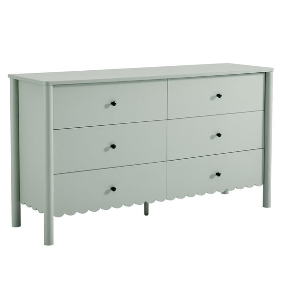 Dresser Drawer Chest, Green, Wood, Hotel Bedroom, Modern Contemporary, HB37723
