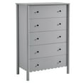 thumbnail image 1 of Dresser Drawer Chest, Light Gray, Wood, Hotel Bedroom, Modern Contemporary, HB37719, 1 of 8