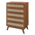 thumbnail image 1 of Dresser Drawer Chest, Walnut, Wood, Bedroom Living, Modern Contemporary HB35712, 1 of 7