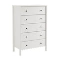 thumbnail image 1 of Dresser Drawer Chest, White, Wood, Hotel Bedroom, Modern Contemporary, HB37721, 1 of 8