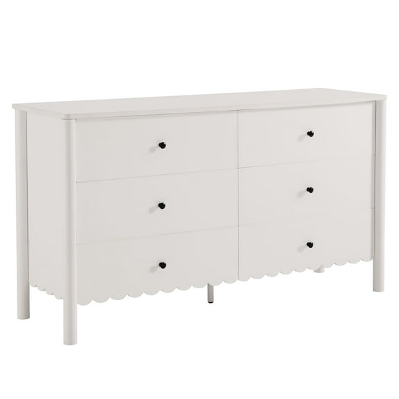 Dresser Drawer Chest, White, Wood, Hotel Bedroom, Modern Contemporary, HB37724