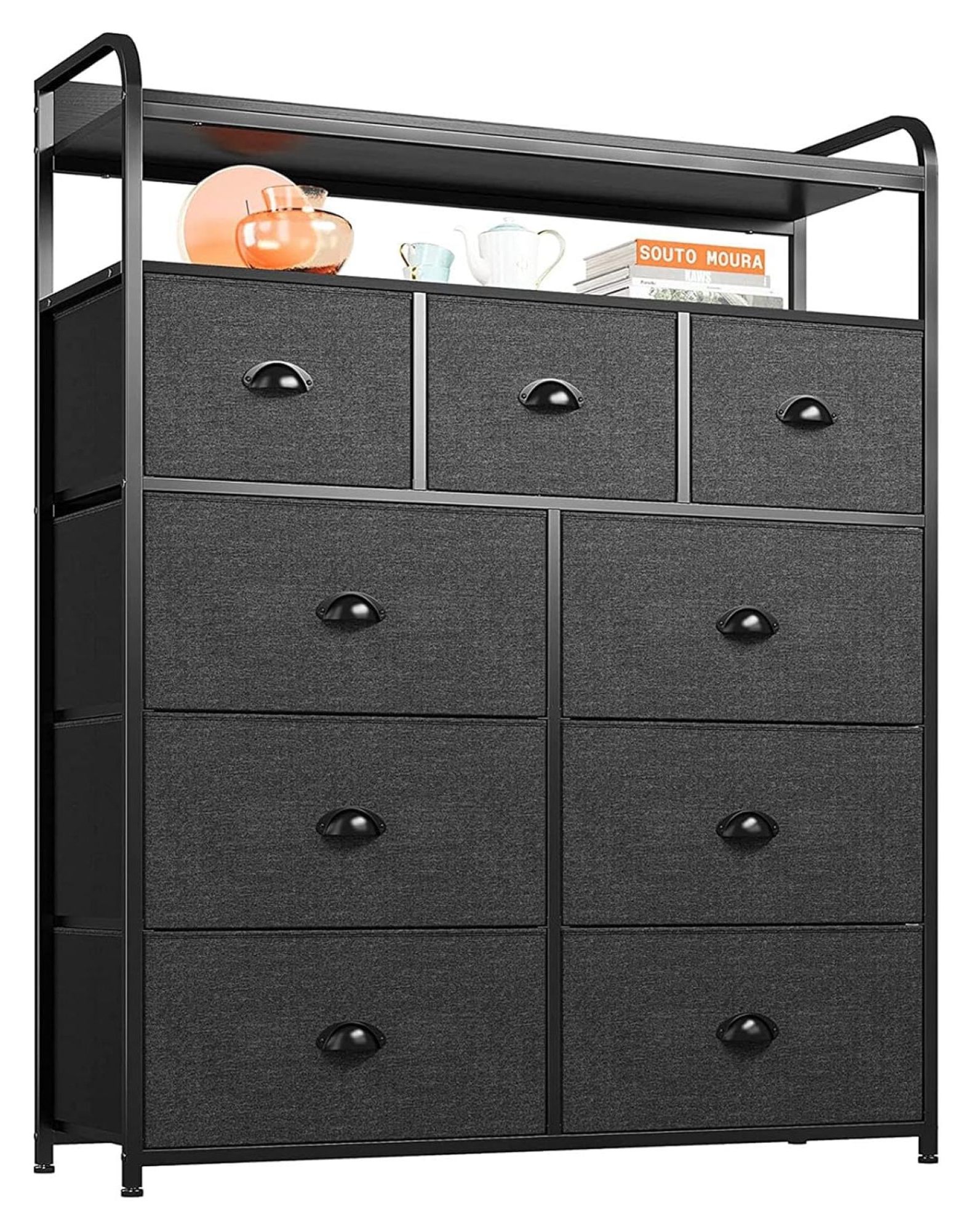 Dresser, Dresser for Bedroom with 9 Drawers, Tall Dressers for Bedroom