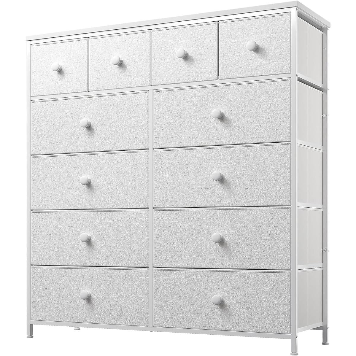 Dresser,White Dresser for Bedroom with 12 Drawers,Tall Dressers for ...