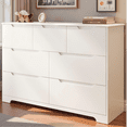 thumbnail image 1 of 47" Wide Modern Dresser, Lofka 7-Drawer Storage with Thick Top & 14" Deep Drawers (3 Small + 4 Large), Smooth Glide, No-Handle Design, Easy Assembly, Anti-Tip, 1 of 14