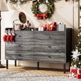 thumbnail image 1 of Dresser for Bedroom, 6 Drawer Gray Dresser with Wide Drawer and Metal Handles, Modern Dressers & Chests of Drawers for Hallway Entryway, 1 of 9