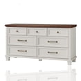 thumbnail image 1 of Dresser for Bedroom, Joaxswe 7-Drawer White Dresser with Metal Handle & Square Legs, Chest of Drawers for Living Room, 1 of 8