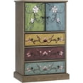 thumbnail image 1 of Dresser for Bedroom, Tall Boho with Drawers and Doors, 15.3D x 29.1W 43.7H Inch Wood Accent Bedroom, 1 of 6