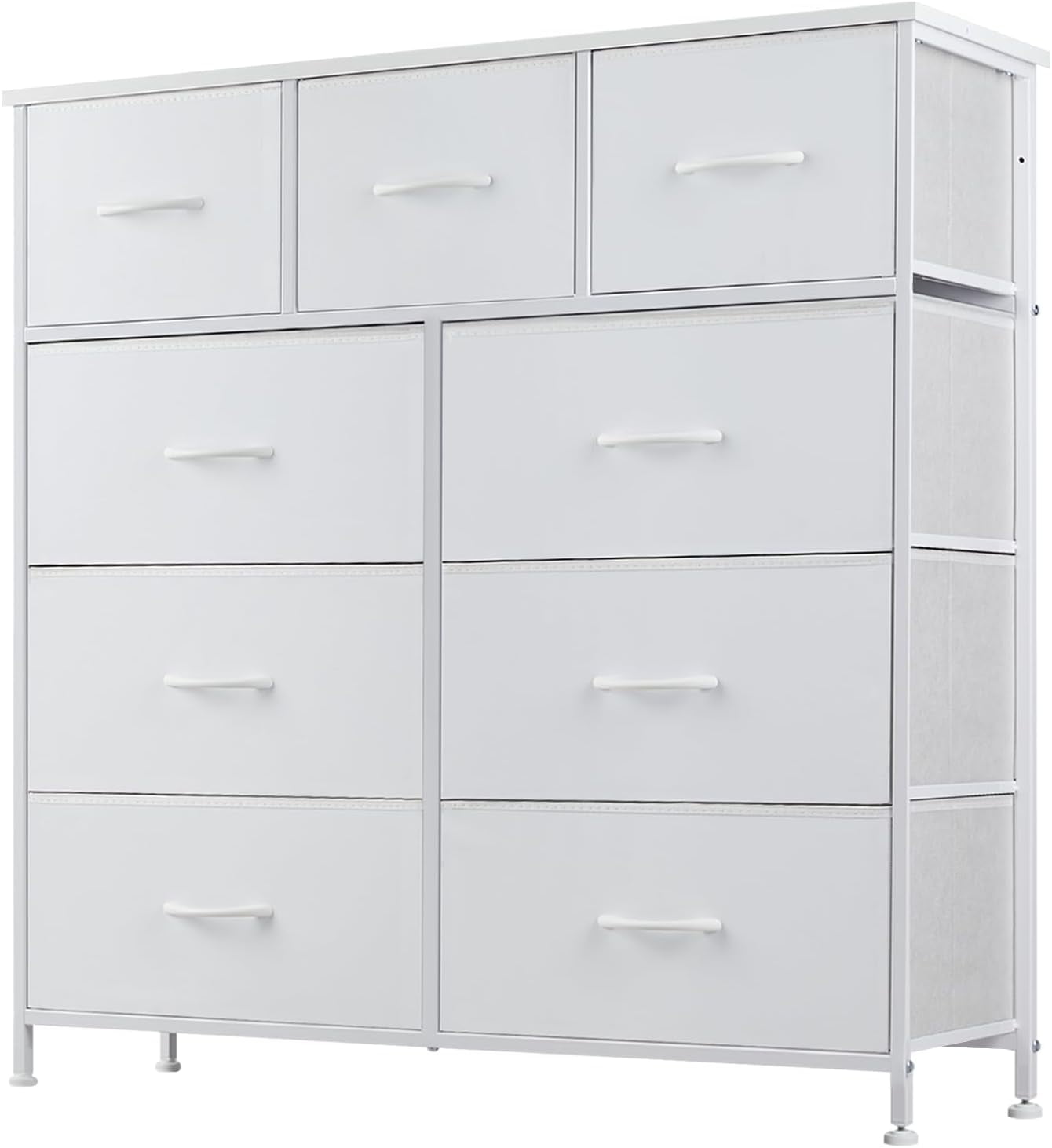 Dresser for Bedroom with 9 Drawers,Fabric Closet Organizer, Cloth ...