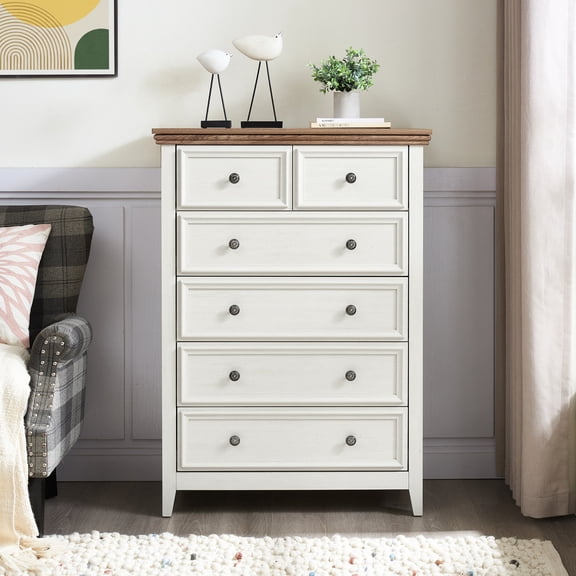 Dresser with Patterned Surface - Ideal for Plant Display - Porch - Attractive Storage