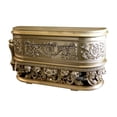 thumbnail image 1 of Dresser with Scrolled Carvings and Half Moon Shape, Champagne Silver, 1 of 5