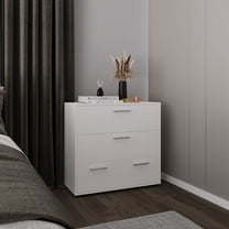 Dressers Alpine Wide Four Drawer Dresser, Bedroom Storage, White,Chests Of Drawers