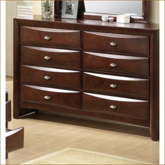 Dressers Classic 8-Drawer Storage | Espresso Finish | Synthetic Wood