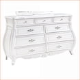 thumbnail image 1 of Dressers: Modern 9-Drawer Wood Dresser in Pearl White | White | Wood, 1 of 7