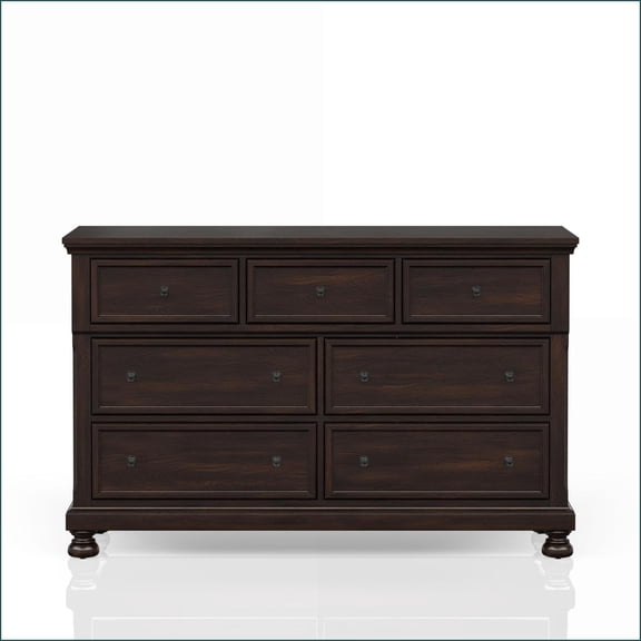 Dressers Seven Drawer Transitional Dark Cherry | Cherry | Solid Wood+MDF