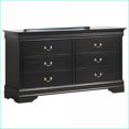 thumbnail image 1 of Dressers Traditional Black Storage Dresser, 33"H x 60"W x 18"D | Black | Particle Board, 1 of 5