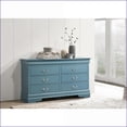 thumbnail image 1 of Dressers Traditional Teal No Assembly Ample Storage 33"H x 57"W x 16"D | Teal | Particle Board, 1 of 6