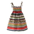 thumbnail image 1 of Dresses For Girls Casual Size 4 Years-5 Years Floral Bohemian Flowers Sleeveless Beach Straps Dress Princess Girls Clothing, 1 of 9