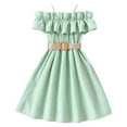 thumbnail image 1 of Dresses For Girls Casual Size 7 Years-8 Years Sleeveless Solid Princess Dress Dance Party Dresses Sundress, 1 of 4