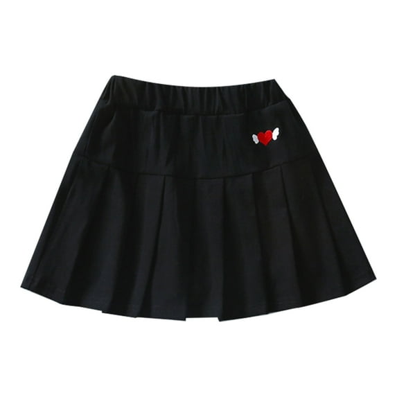 Dresses For Girls Casual Size 8 Years-9 Years Skorts Skirts Flared Plain Pleated Skater Skirt Sport Skirt Girls Clothing