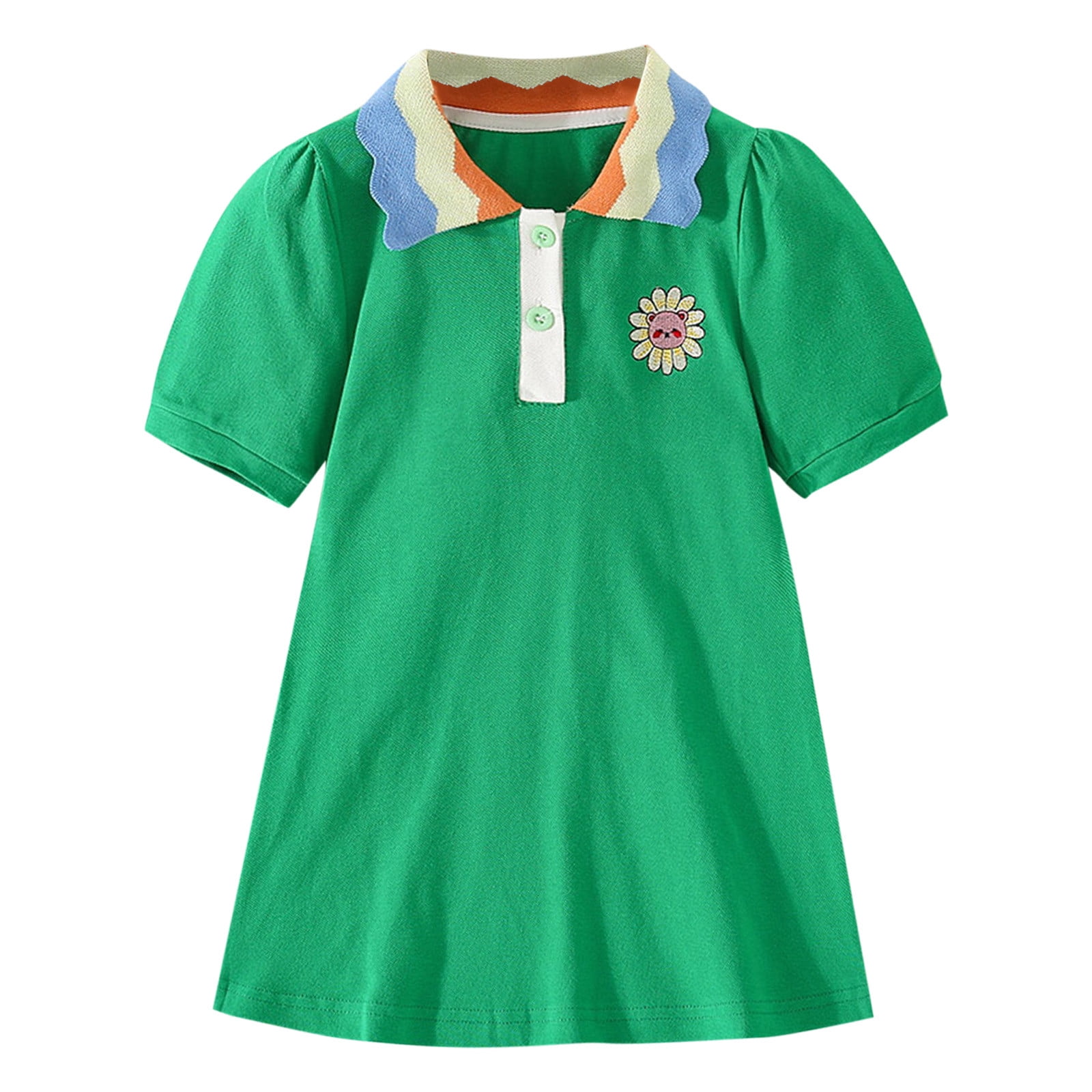 Dresses For Girls Dance Kids Summer A Line Draped Pleat Button Applique dresses-for-girls-dance-kids-summer-a-line-draped-pleat-button-applique